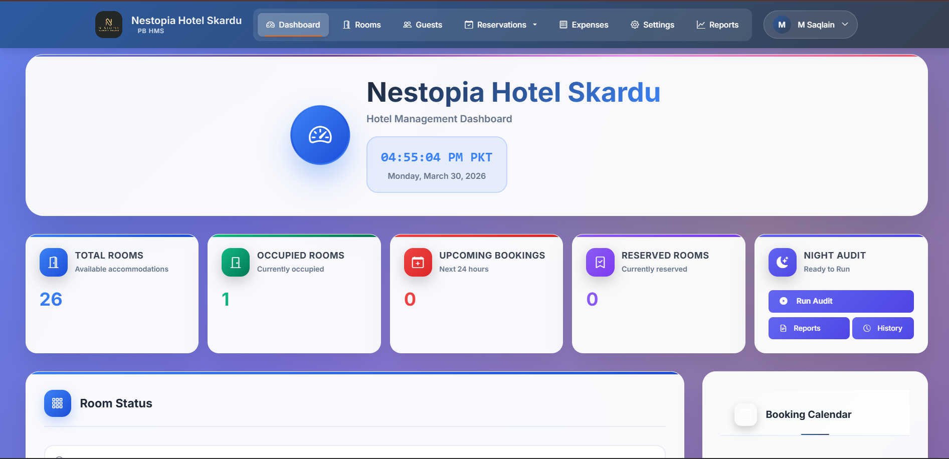Hotel Dashboard